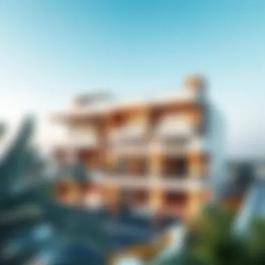 Contemporary Architecture of Sky Villas Contemporary architecture of a sky villa building