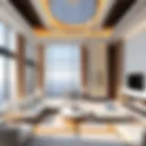 Luxurious Interior of a Sky Villa in Dubai Luxurious sky villa interior with modern design