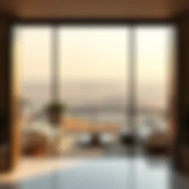 Breathtaking Views from Sobha Hartland Townhouses Stunning views of the surrounding landscape from Sobha Hartland townhouses, emphasizing prime location