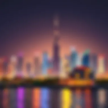 Vibrant Dubai skyline reflecting economic growth