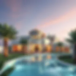 Stunning architectural view of Springs 15 community