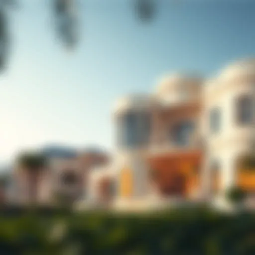 Stunning architecture of Al Waha Community