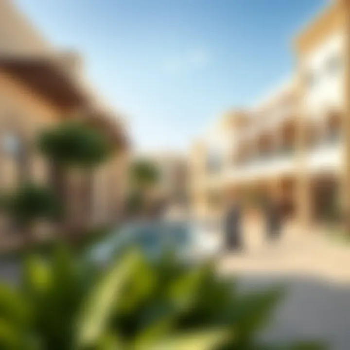 Vibrant community spaces in Al Waha Community