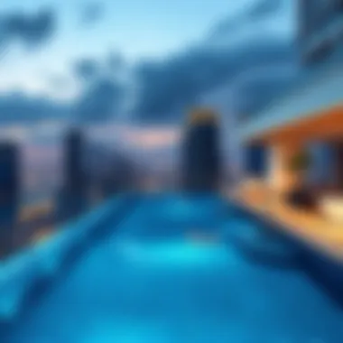 Infinity pool with stunning city views in a Downtown Dubai penthouse