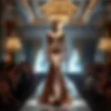 Elie Saab couture gown showcased on a runway