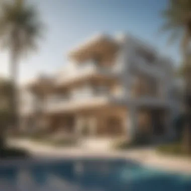Lifestyle in Elan Development Lifestyle representation in an Elan development, emphasizing community.