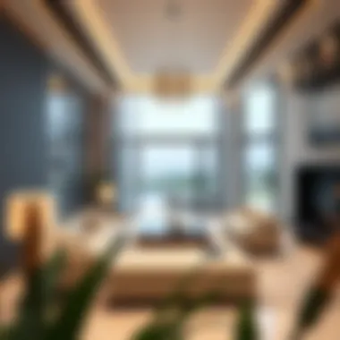 Elegance in Contemporary Golf Villa Interiors Luxurious interior design of a modern golf villa