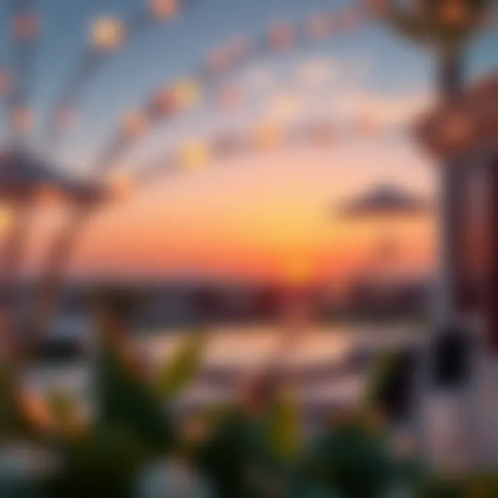 Serene Sunset from the Villa Terrace A picturesque sunset view from a golf villa terrace