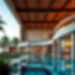 Stunning architectural view of Jumeirah Palm Villas showcasing luxury design