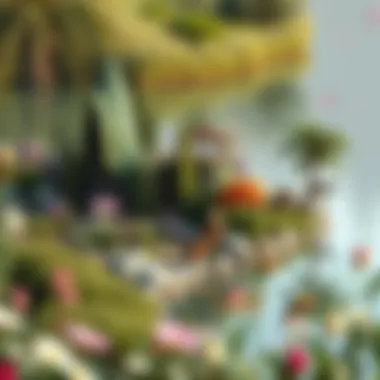 Flora and fauna surrounding the Lakes of Zulal, illustrating the rich biodiversity.