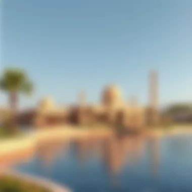 Cultural landmarks near the Lakes of Zulal, highlighting their historical significance.