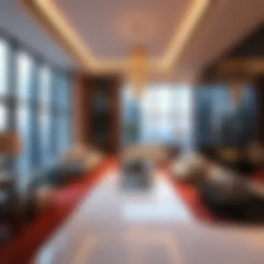 Interior design of a lavish penthouse in Dubai