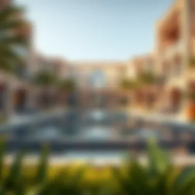 Luxury amenities in a Dubai residential complex