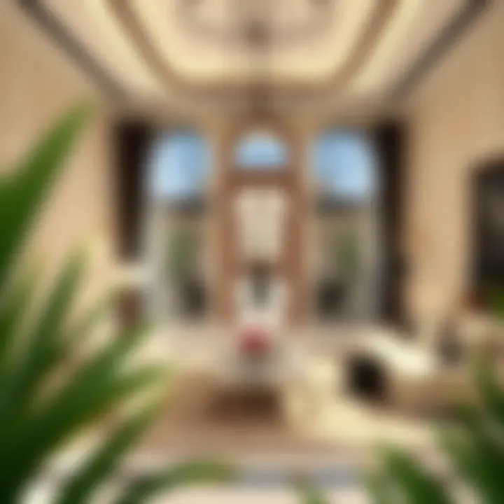 Modern interior of a luxury villa