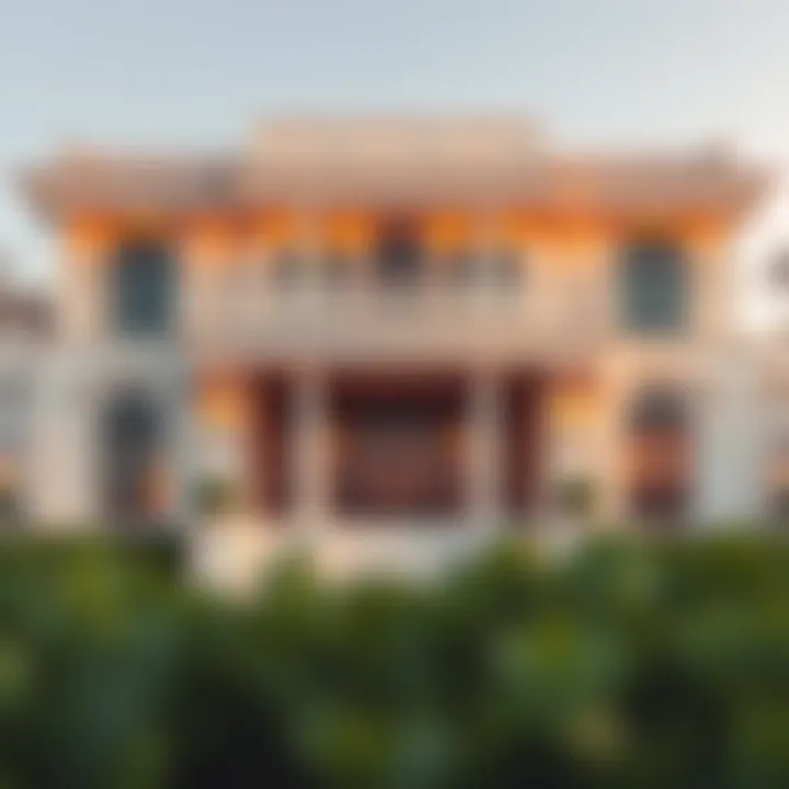 Luxurious Mansion Exterior Opulent mansion exterior in Dubai