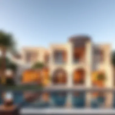 Stunning exterior view of Mira Oasis Villa showcasing modern architecture