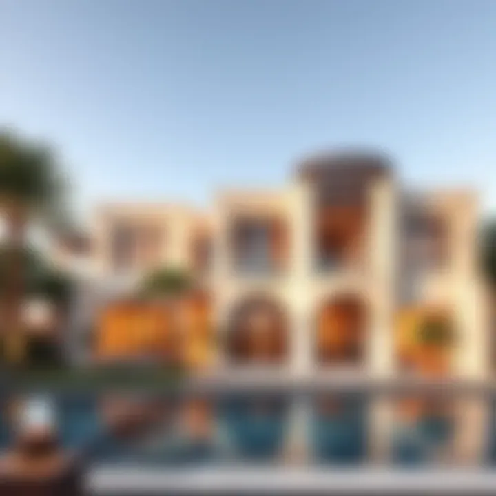 Stunning exterior view of Mira Oasis Villa showcasing modern architecture