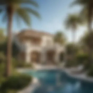 Serenity and Greenery at The Palm Villas Lush landscaped gardens and recreational areas surrounding The Palm Villas