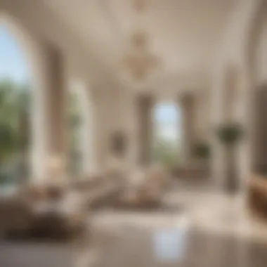 Elegance and Comfort Inside The Palm Villas Stunning interior of a Palm Villa highlighting modern amenities and luxury finishes