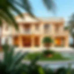 Stunning exterior view of a luxury villa in Villanova