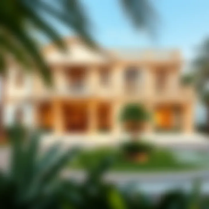 Luxury Villa Exterior in Villanova Stunning exterior view of a luxury villa in Villanova