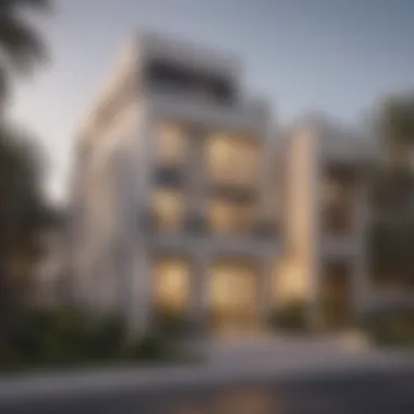 Luxurious townhouse exterior in Dubai