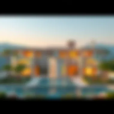 Luxury Villas in Dubai's Valley Locations A breathtaking view of Dubai's valley locations showcasing luxury villas