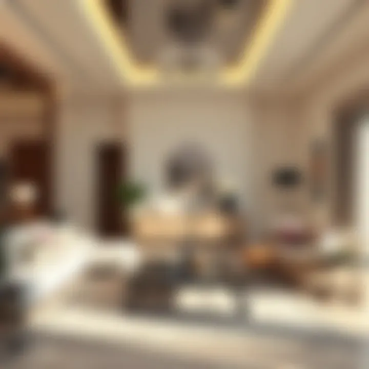 Modern Living Room Design in Al Furjan Villa Modern living room design in Al Furjan villa