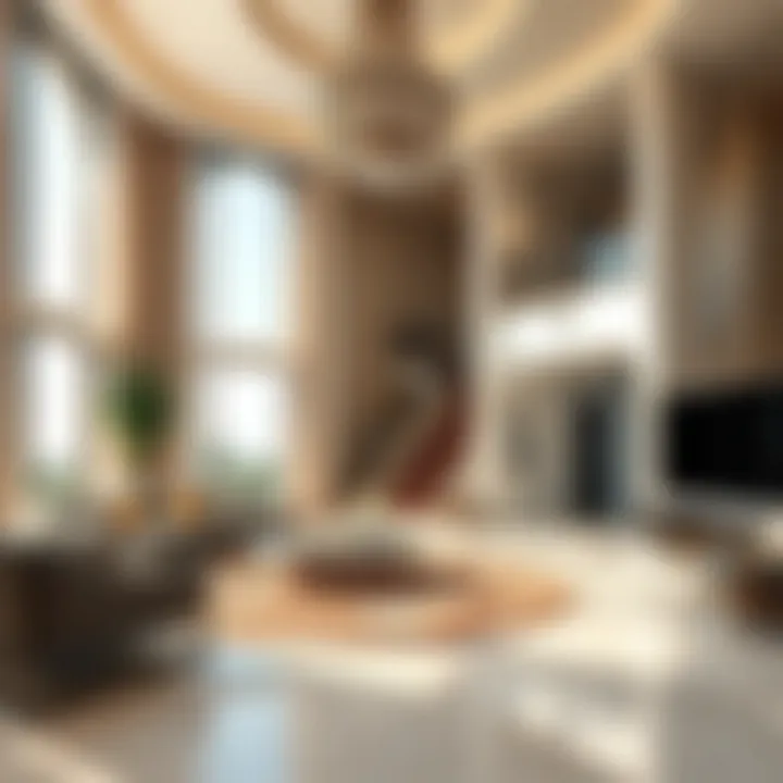 Exquisite Interior of a High-End Villa Inside a high-end villa with elegant interior design