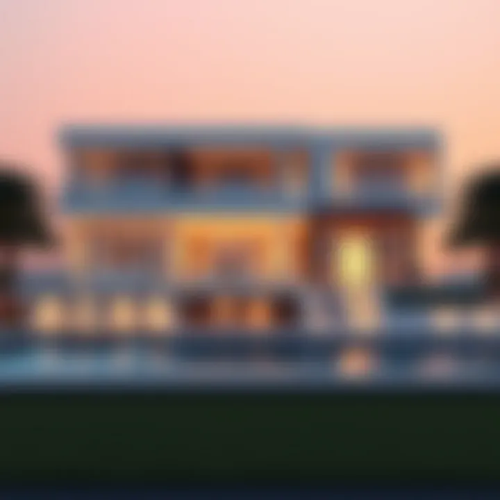 Stunning Modern Villa in Dubai Luxurious villa in Dubai showcasing modern architecture