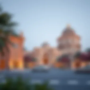 Historical landmarks representing the evolution of wealth in the UAE