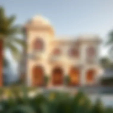 Luxurious Architecture of Zahia Villas Stunning exterior view of Zahia Villas showcasing luxurious architecture