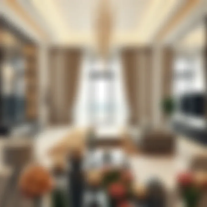 Sophisticated Interior Design of Zahia Villas Elegant interior design of a Zahia Villa highlighting modern amenities