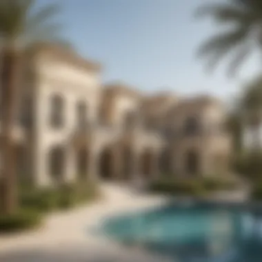 Elegant architectural design of a Dubai luxury villa