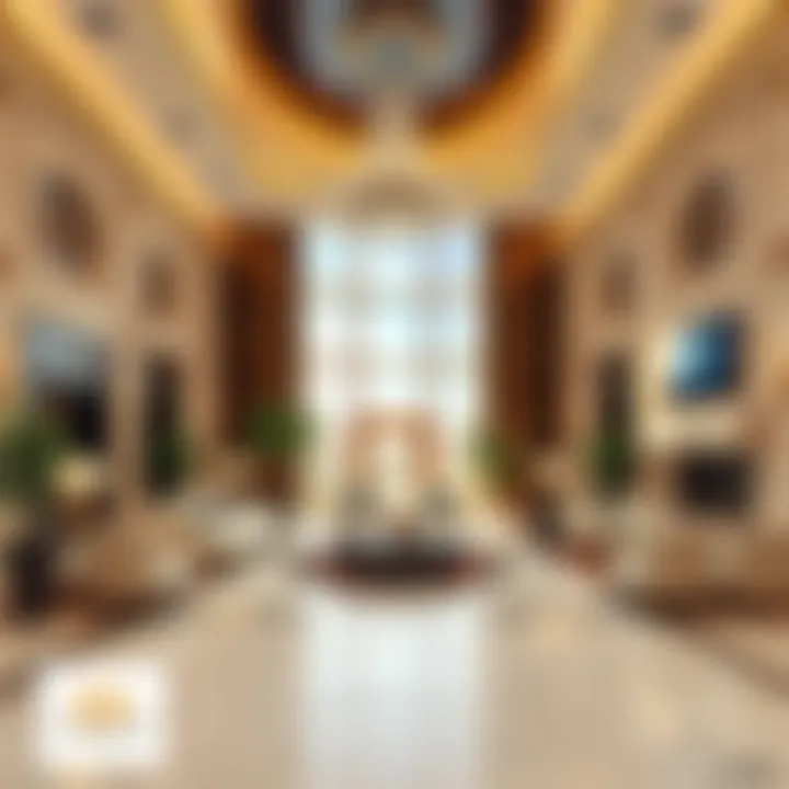 Luxurious lobby interior of Hotel H Dubai with elegant design