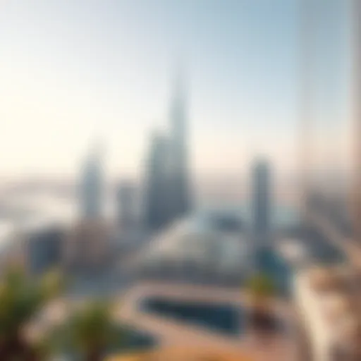 Dubai's Iconic High-Rise Living Luxurious high-rise apartment showcasing Dubai's skyline