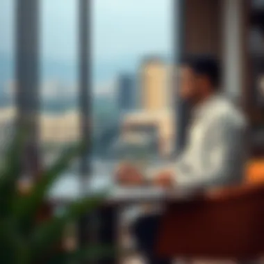 Real estate agent discussing property options with clients