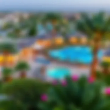 Community Amenities at Jebel Ali Palm Villas Community amenities at Jebel Ali Palm Villas including pools and parks