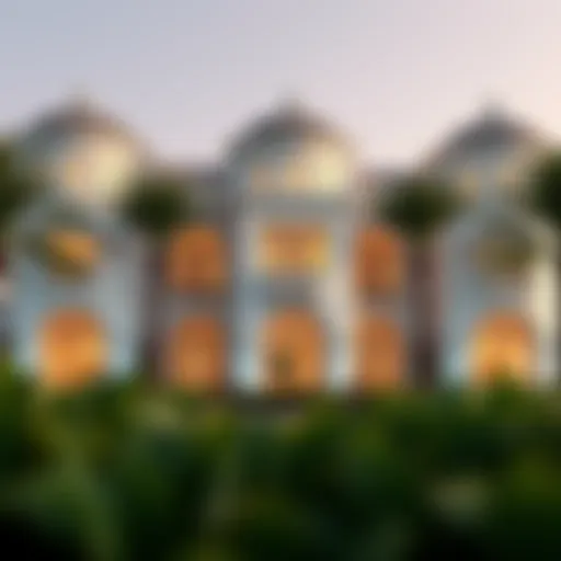 Architectural Elegance of Jumeirah Zabeel Saray Villas Stunning exterior view of Jumeirah Zabeel Saray Villas showcasing architectural elegance