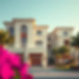 Stunning architectural view of Makeen Al Furjan Villas