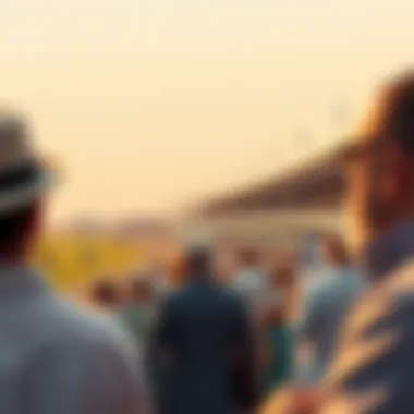 Spectators enjoying a thrilling race day atmosphere