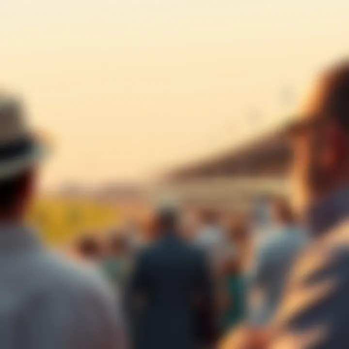 Spectators enjoying a thrilling race day atmosphere