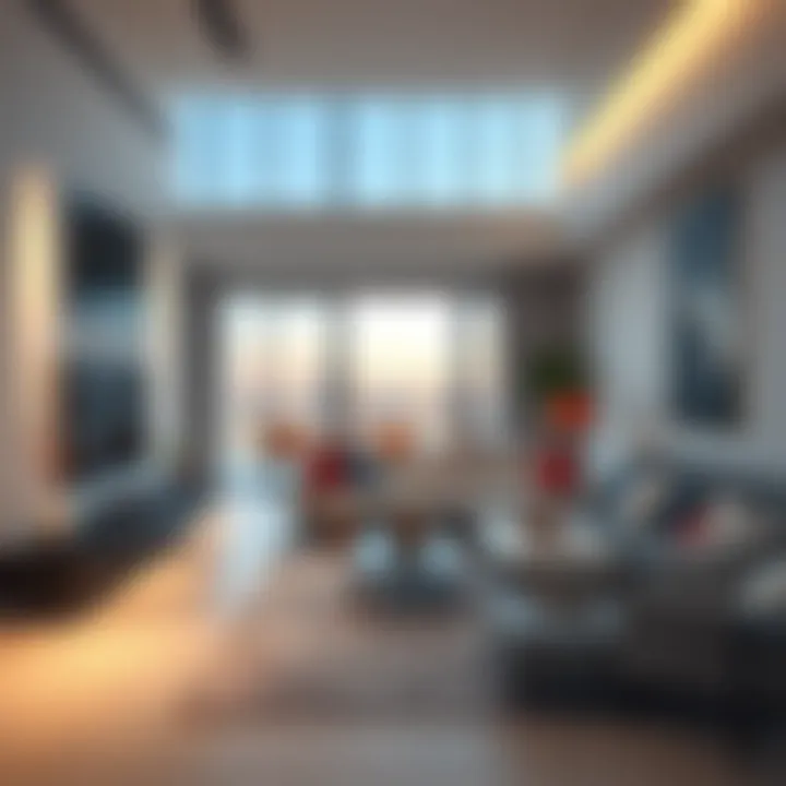 Spacious Living Area in Mira Townhouse Interior design featuring spacious living area in Mira Townhouse