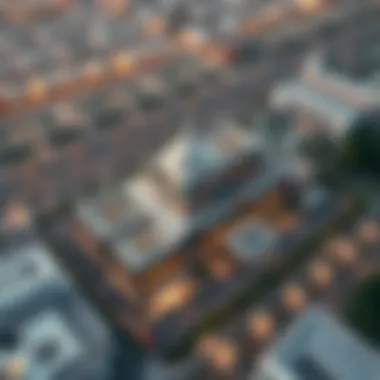 Aerial Marvel of Architectural Innovation Aerial view showcasing the stunning architecture of Mohammed Bin Rashid Housing Establishment