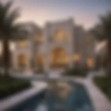 Architectural Excellence of Mudon Al Salam Architectural marvel of Mudon Al Salam Town Centre showcasing modern design elements