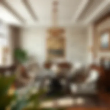 Cultural Influences in Dining Room Design Eclectic dining area featuring cultural design elements