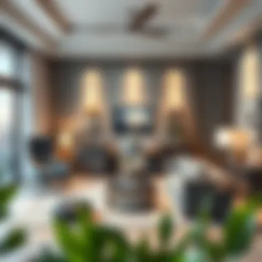 Elegant Home Office Design for Modern Living Stylish home office setup with elegant furniture