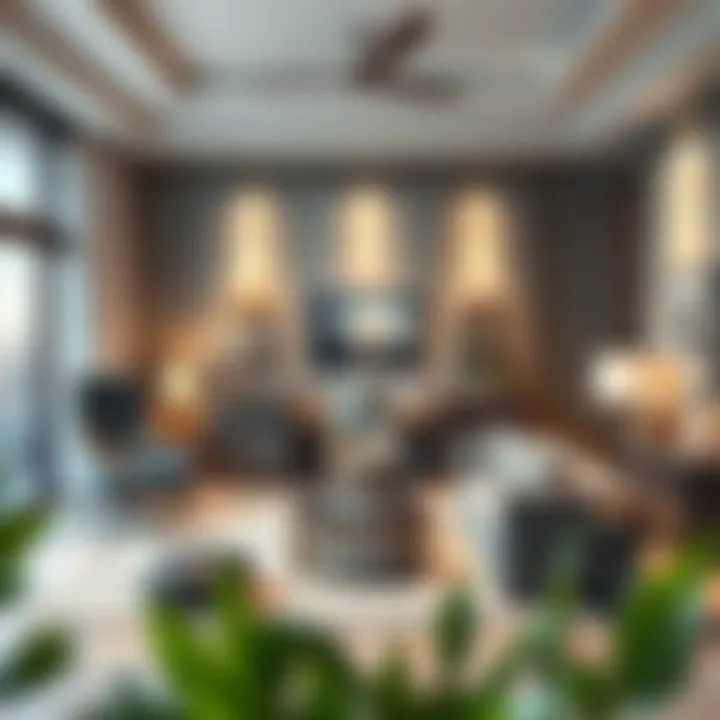 Elegant Home Office Design for Modern Living Stylish home office setup with elegant furniture