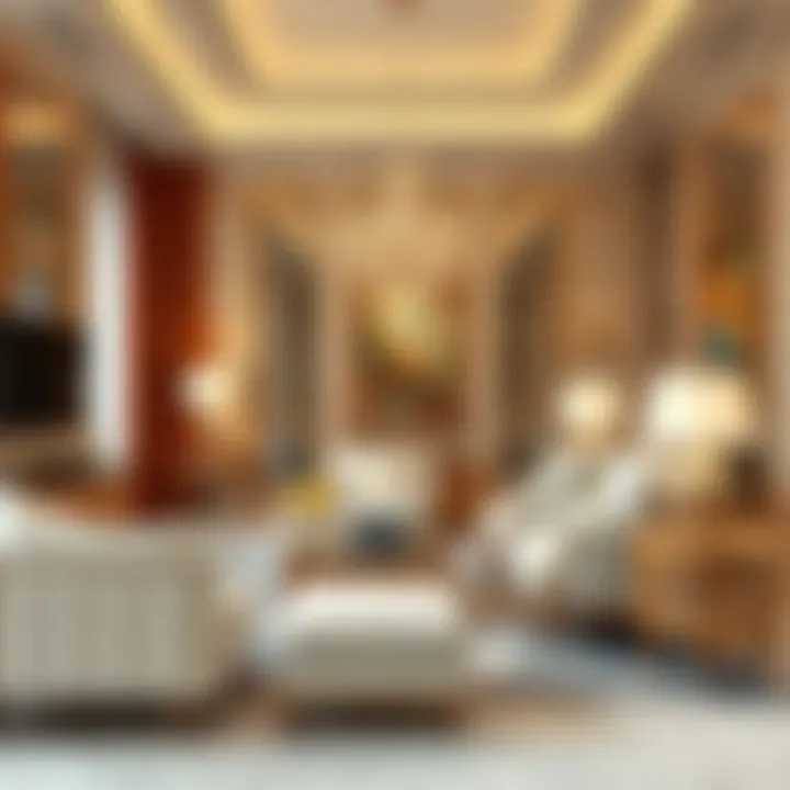Luxurious furniture pieces showcasing elegance and style