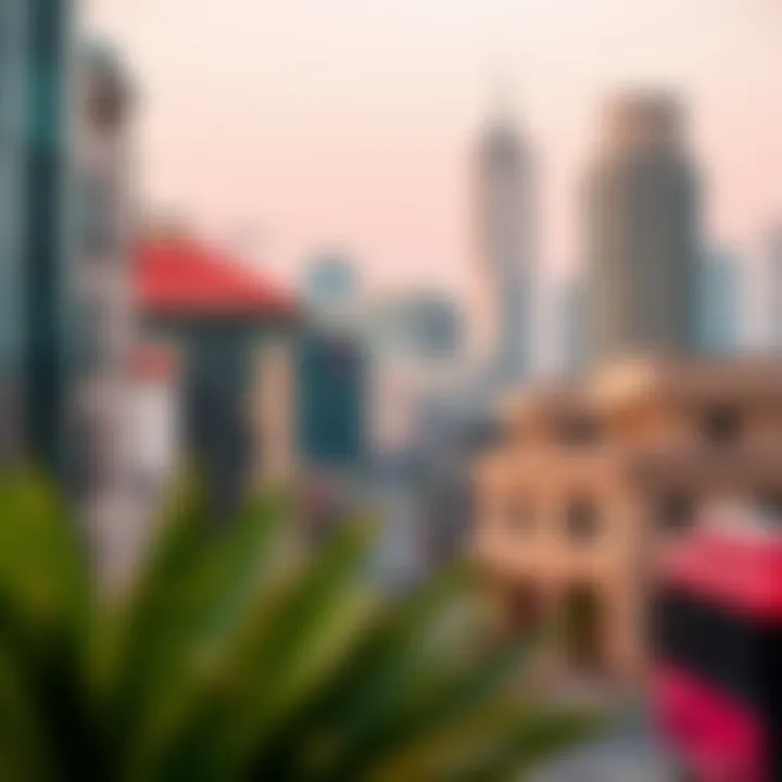 Vibrant Dubai urban landscape influencing furniture sales